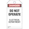 Panduit Safety Tag, Vinyl, 3in Width, 5.75in Height PVT-43 - alternate 1
